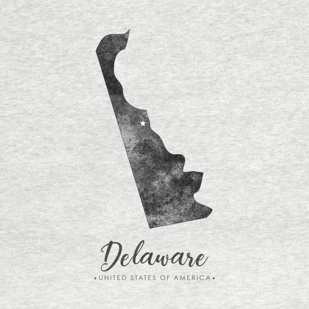 Delaware state map by StudioGrafiikka